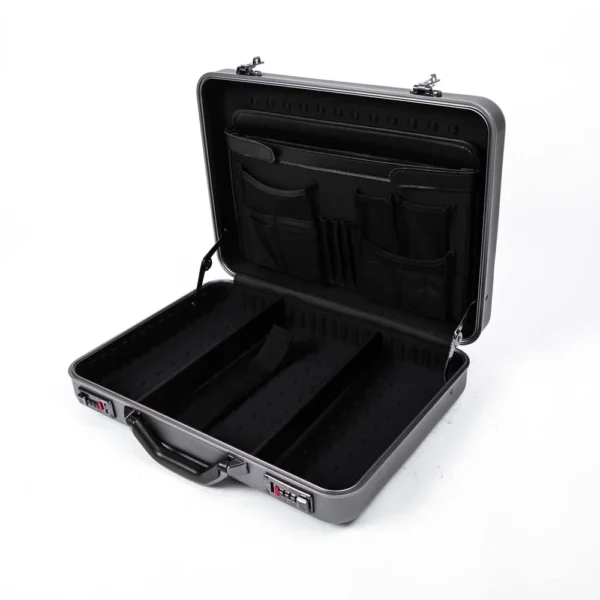 Valigetta In Alluminio 36x20x7.5cm Con Schiuma Interna - Custodia Rigida Per Strumenti, Viaggi, Contanti