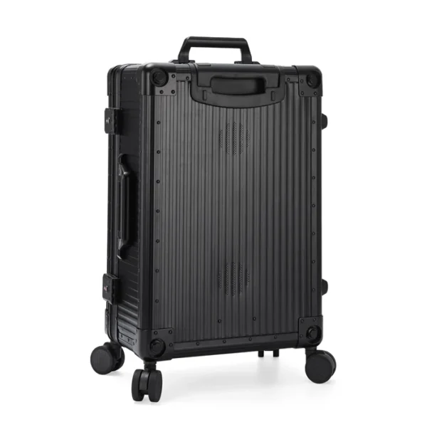 aluvox yct 026t aluminum trolley makeup train case with shelves