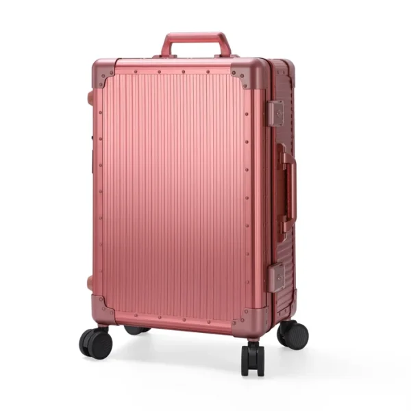 aluvox yct 026t aluminum trolley makeup train case with shelves