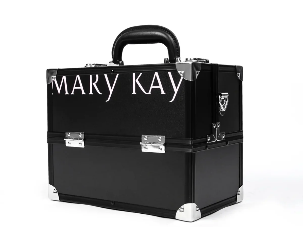 Aluvox M626 black makeup carrier case with trays