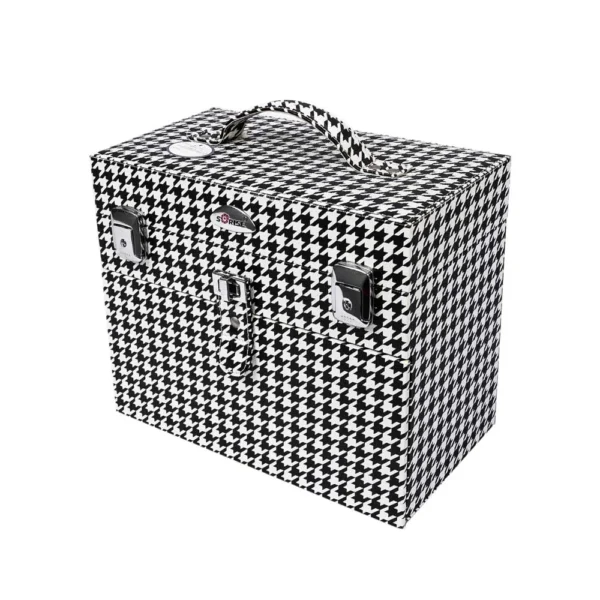 aluvox pvc 2301 fashion makeup cases portable cosmetic suitcase with drawer