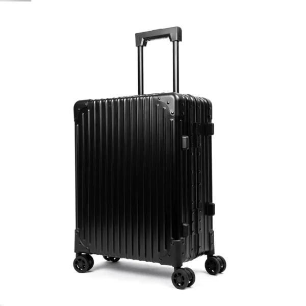 aluvox yct 051 black carry on luggage 20 inches hardside suitcase on wheel