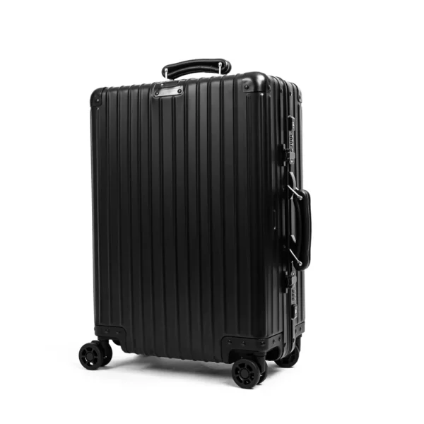 aluvox yct 053 trunk luggage aluminun suitcase with nylon inner compartment