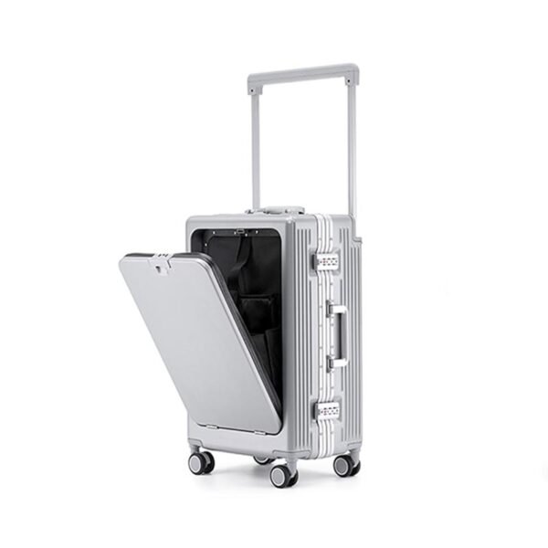 aluvox tb 023 wide handle spinner carry on travel luggage