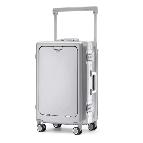 aluvox tb 023 wide handle spinner carry on travel luggage