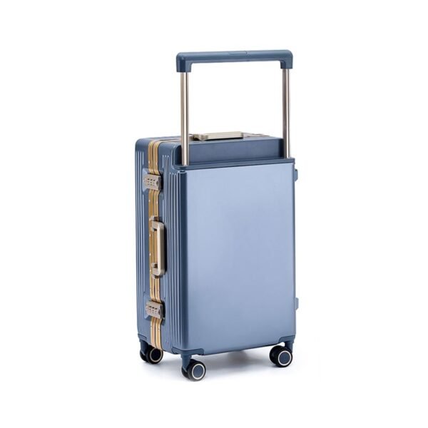 aluvox tb 023 wide handle spinner carry on travel luggage