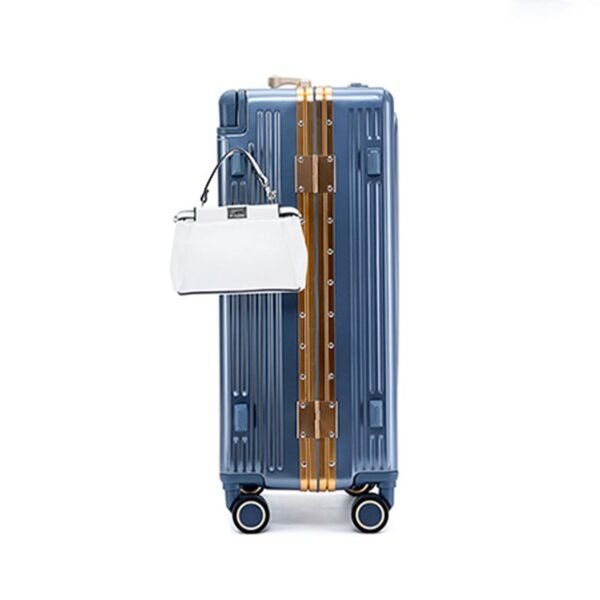 aluvox tb 023 wide handle spinner carry on travel luggage