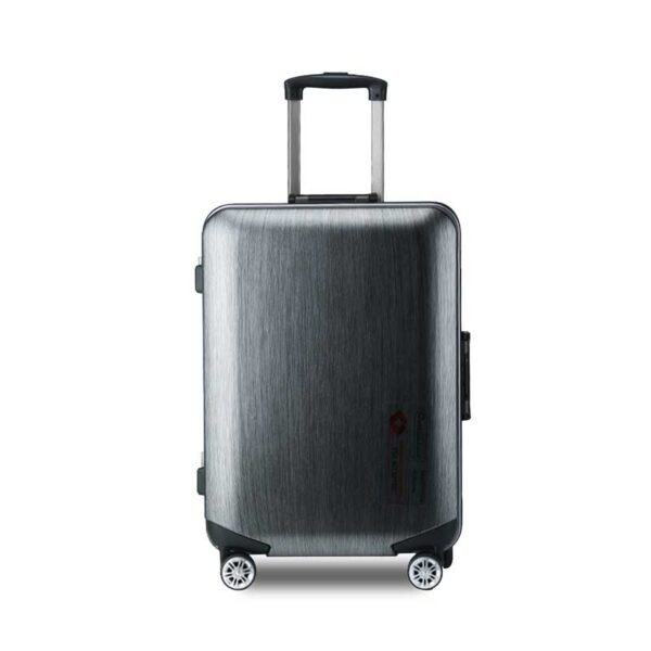 aluvox hq 007 hardside checked luggage 4 wheel trolley bag