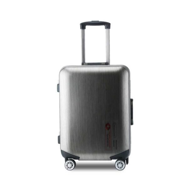 aluvox hq 007 hardside checked luggage 4 wheel trolley bag