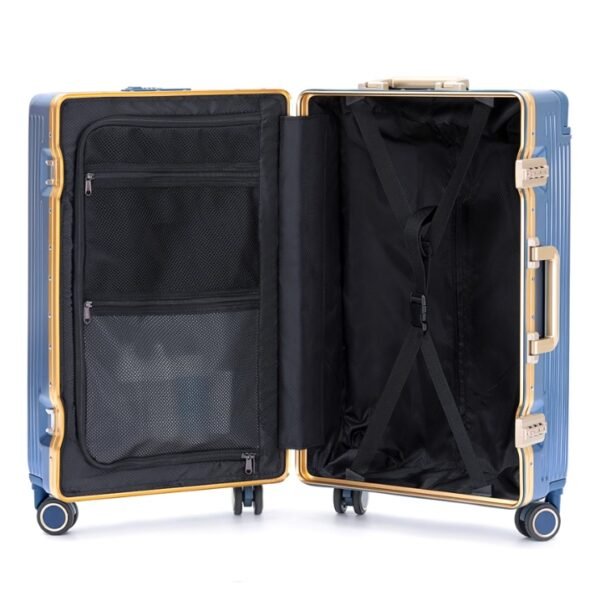 aluvox tb 023 wide handle spinner carry on travel luggage