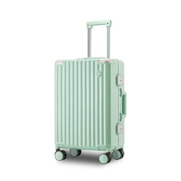 aluvox hq 009 aluminum frame rolling travel suitcase pc cabin luggage