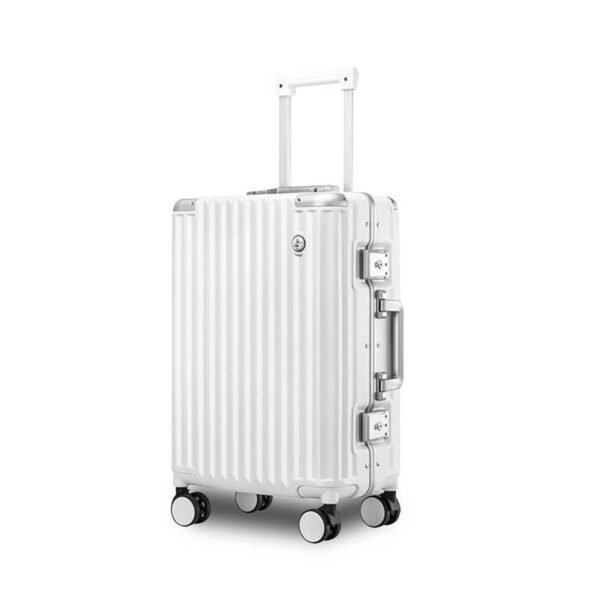 aluvox hq 009 aluminum frame rolling travel suitcase pc cabin luggage