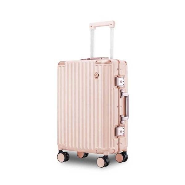 aluvox hq 009 aluminum frame rolling travel suitcase pc cabin luggage