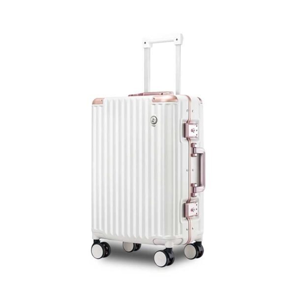 aluvox hq 009 aluminum frame rolling travel suitcase pc cabin luggage