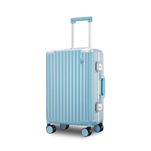 aluvox hq 009 aluminum frame rolling travel suitcase pc cabin luggage