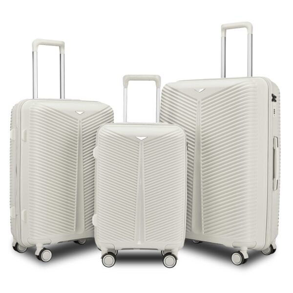 aluvox mb 016 lightweight pp trolley travel suitcase sets