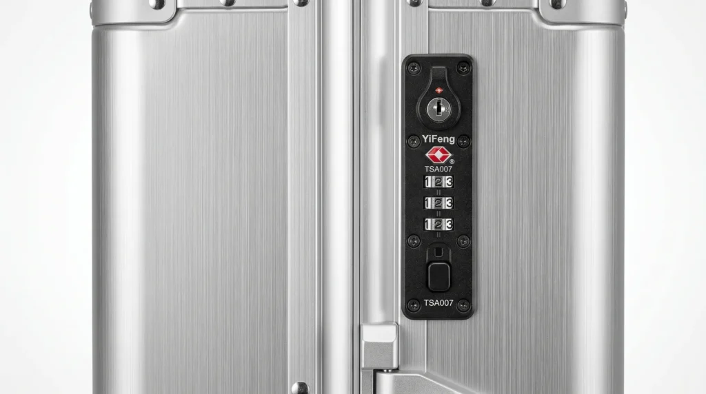 yifeng tsa combination lock on aluminum luggage frame