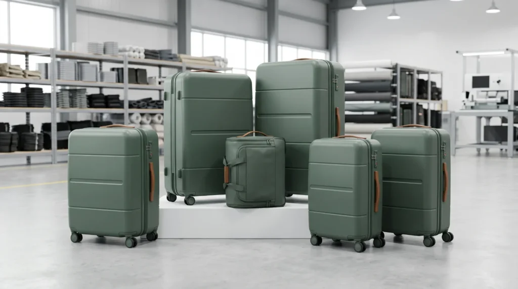 Aluvox customized luggage program — branded line manufacturing from surface customization to full tooling