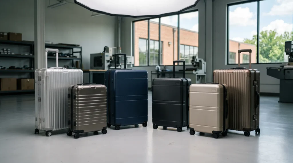 Aluvox as a suitcase manufacturer — hardside aluminum and polycarbonate range for brand buyers