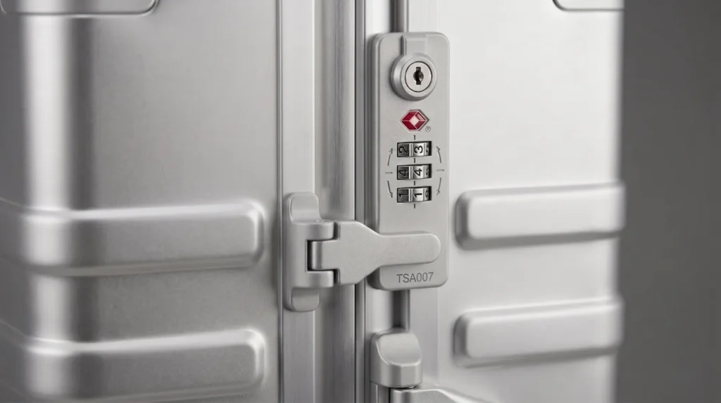 No zipper luggage trade-offs — combination lock and rigid frame that add weight and access friction