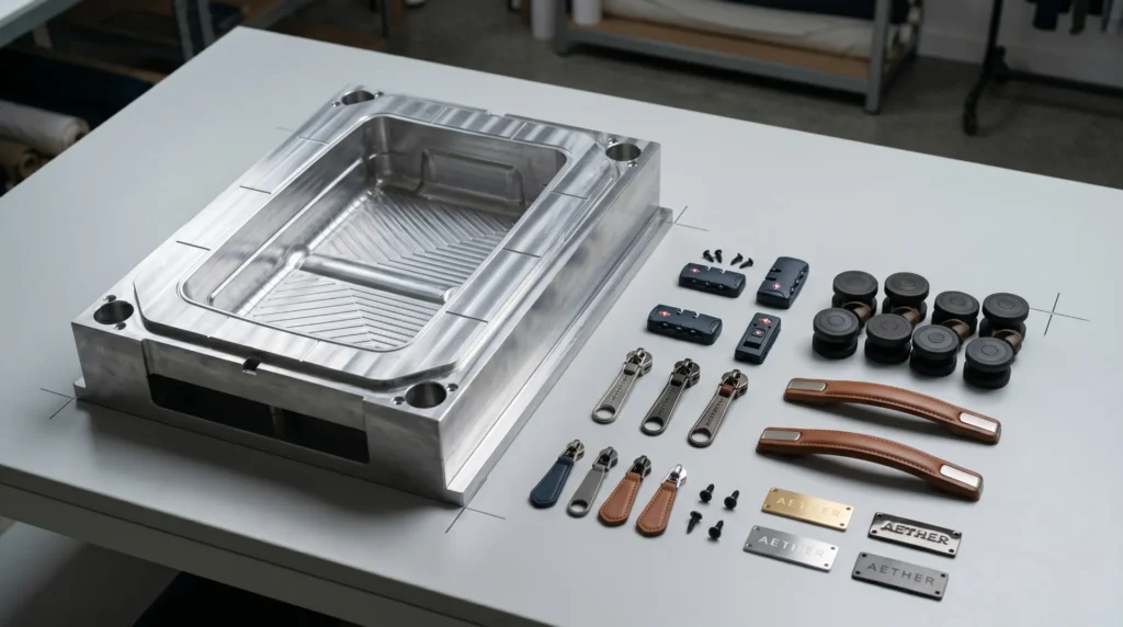 OEM luggage tooling and mold cost — custom shell molds and hardware components that drive OEM pricing