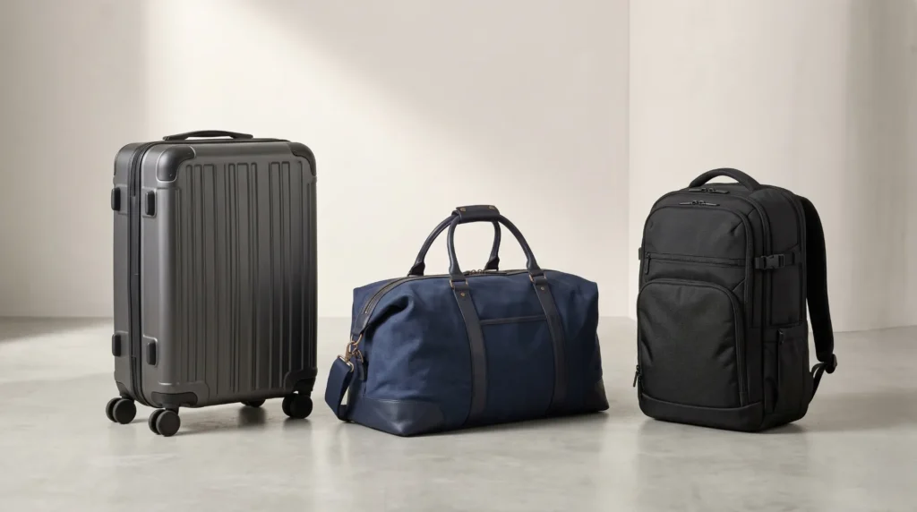 Travel bag manufacturer sourcing guide — soft duffels and wheeled hardside luggage across categories