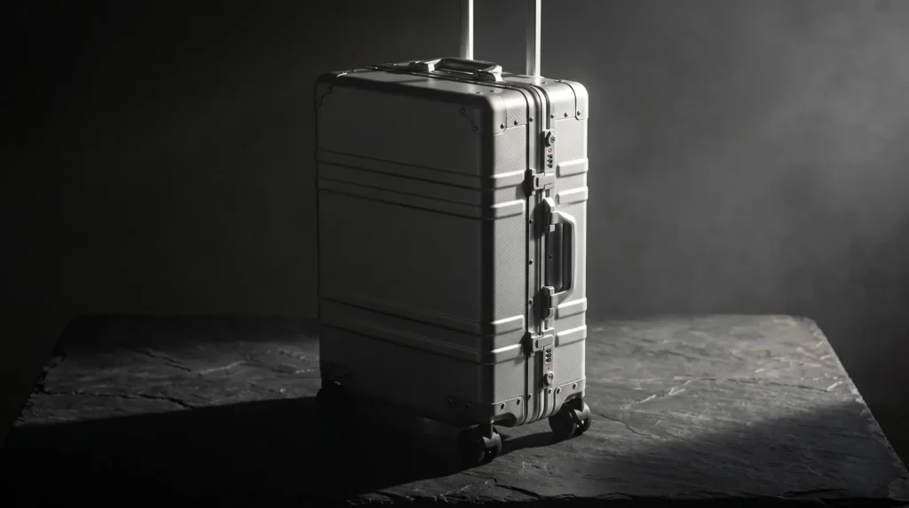Zipperless luggage brand buyer's sourcing guide — aluminum frame hard-shell suitcase with latch closure