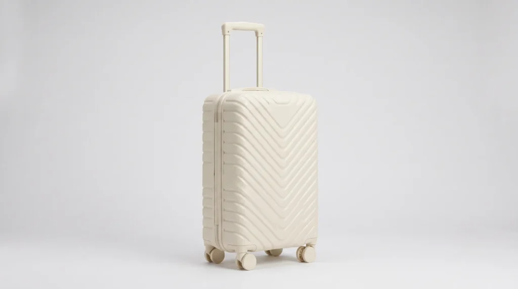 Aluvox MB-016 lightweight PP trolley suitcase with TSA lock and spinner wheels