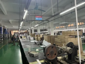 Sample assembly bench where a first case is built before bulk production starts