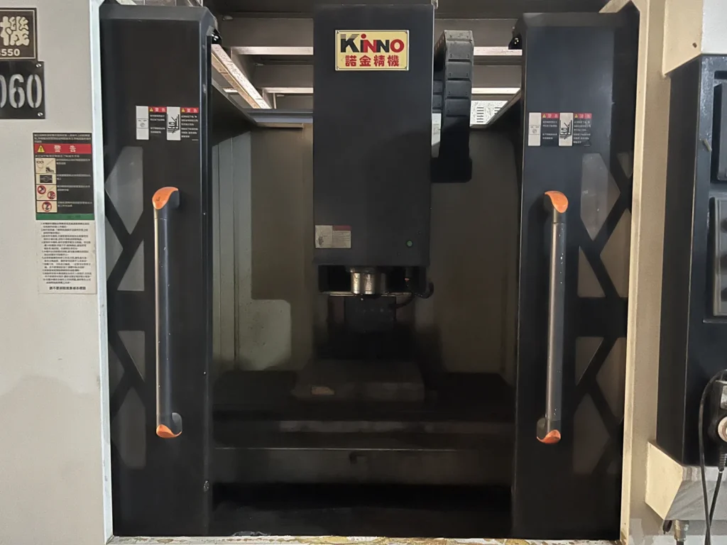 CNC cell used to cut case parts and interior fittings